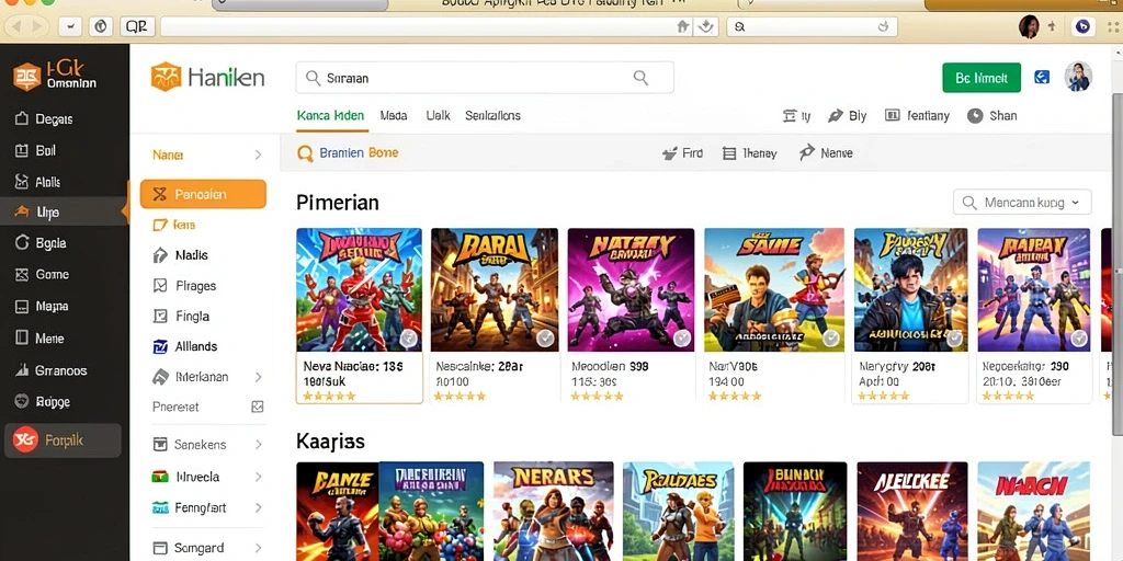 Tampilan awal aplikasi ARWANATOTO yang menggugah selera.