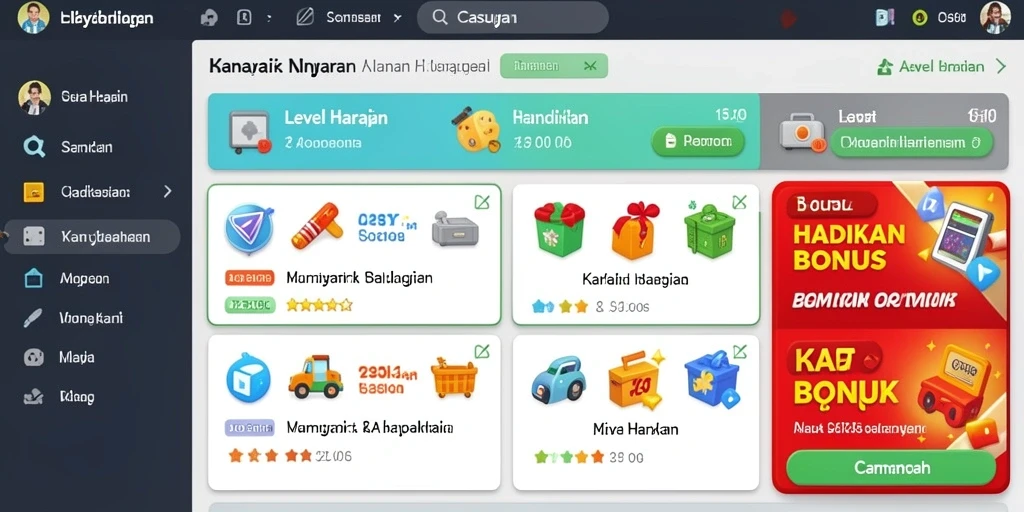 Tampilan awal yang menarik dan user-friendly.