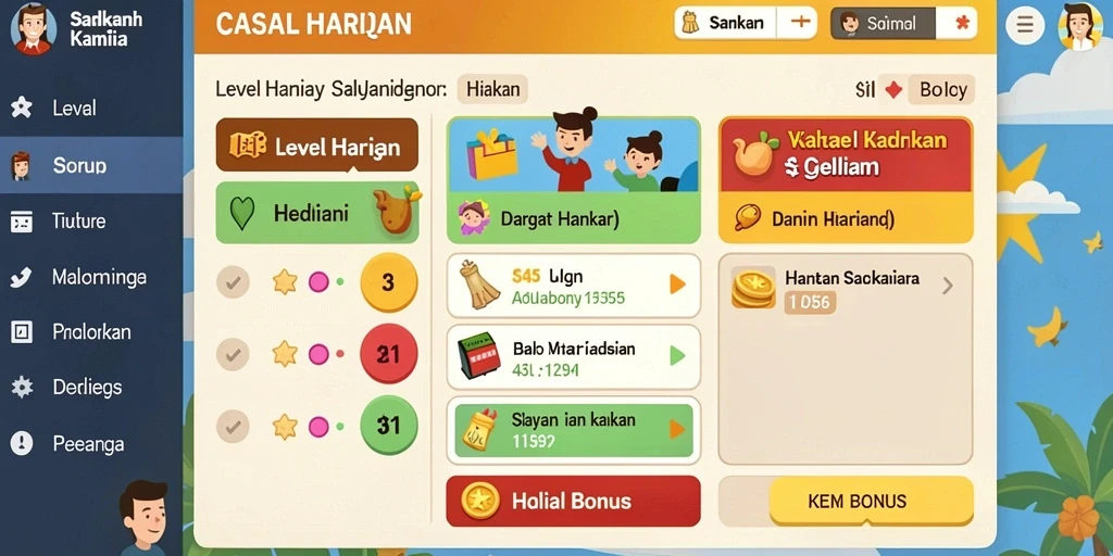 Tampilan awal yang menarik dan user-friendly.