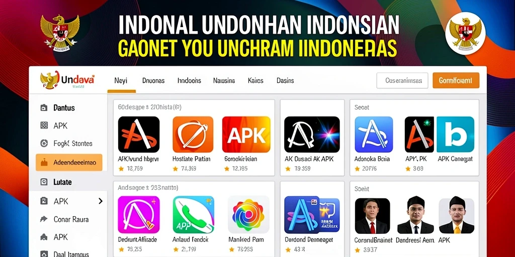 Screenshot menampilkan tampilan menu utama yang menarik.