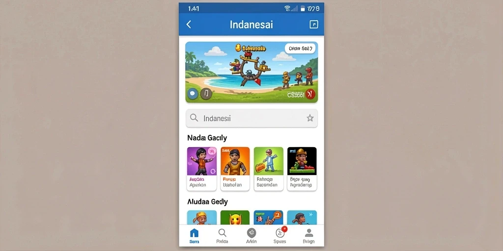 Tampilan awal menampilkan antarmuka yang user-friendly.