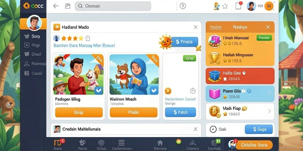 Tampilan awal game VT38 yang menarik.