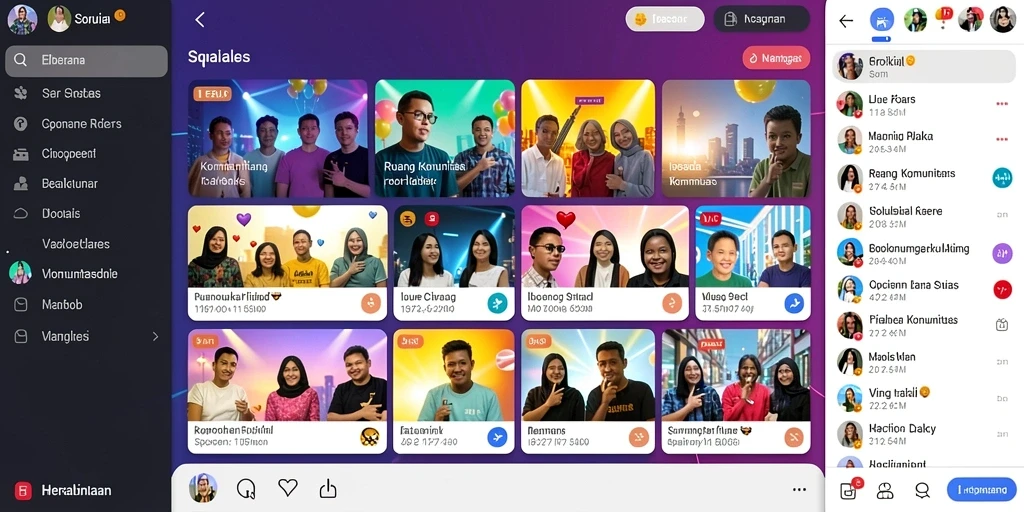 Tampilan awal permainan yang penuh warna.